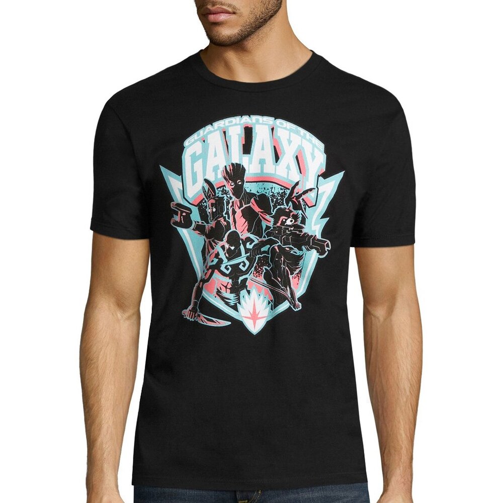New! Guardians of the Galaxy Negative T-Shirt Marvel Comics MCU Superheroes